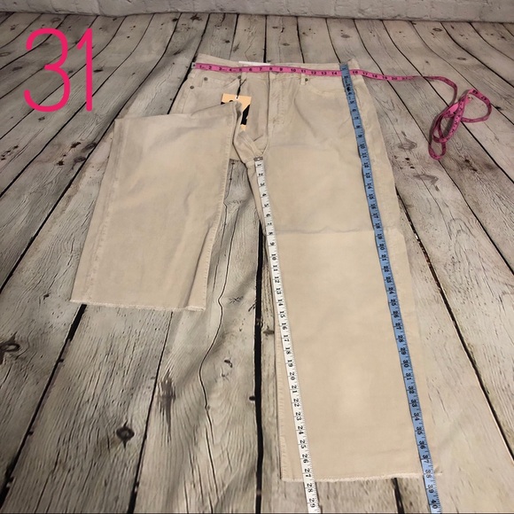 Anthropologie Oatmeal Corduroy Pants The Cords & Co Sofia - Picture 8 of 8